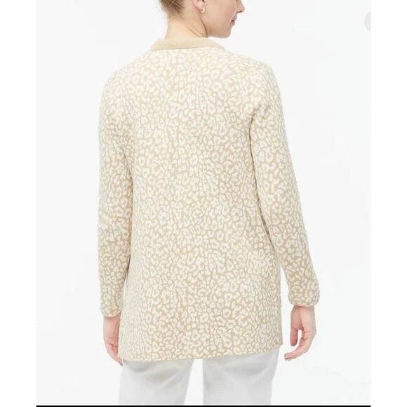 J. Crew factory neutral leaped print open front L - Picture 6 of 9